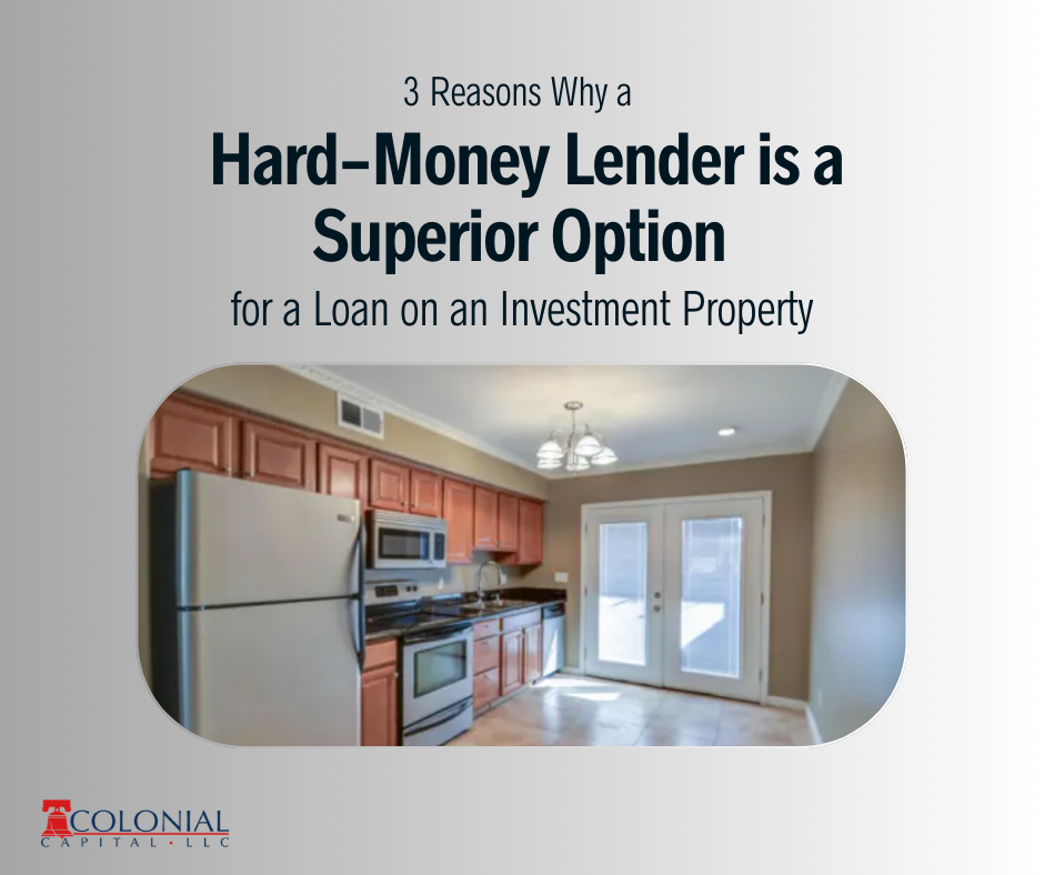 3 Reasons Why a Hard-Money Lender